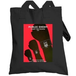 Public Enemy Fight The Power 1989 Hip Hop Rap Music Totebag