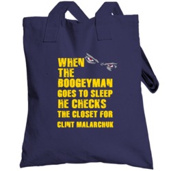 Clint Malarchuk New York Buffalo Hockey Sports Boogeyman Totebag