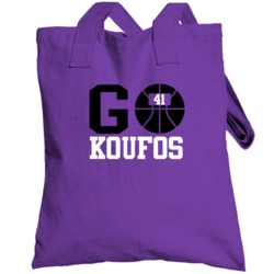 Kosta Koufos Go Sacramento Basketball Team Fan Sports Totebag
