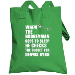 Dennis Byrd New York Buffalo Sports Football Boogeyman Totebag