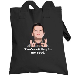 Sitting In My Spot Young Sheldon Cooper Face Quote New Tv Series Fan T