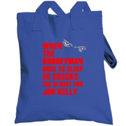 Jim Kelly Buffalo New York Football Sports Boogeyman Totebag