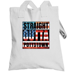 Straight Outta Pottstown Pennsylvania Usa American City Patriotic Flag