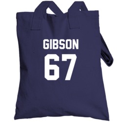 Taj Gibson Jersey Back Minnesota Basketball Team Fan For Navy Totebag