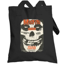 Misfits Vintage Gig Poster Punk Rock Music Band Totebag