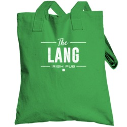 Lang Irish Pub St Patrick's Day Custom Last Name Beer Party Totebag