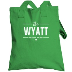Wyatt Irish Pub St Patrick's Day Custom Last Name Beer Party Totebag