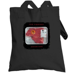 Foo Fighters Medium Rare Album Steak American Rock Band Music Totebag
