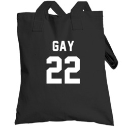 Rudy Gay Jersey Back San Antonio Basketball Team Fan For Black Totebag