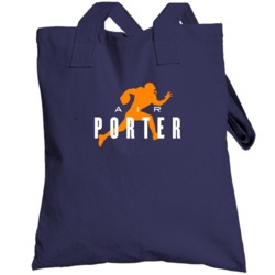 Air Tracy Porter Chicago Football Player Fan Parody Totebag