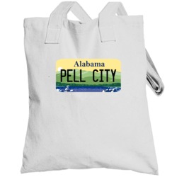 Pell City Alabama Custom City License Plate Customizable Totebag
