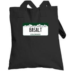 Basalt Colorado Custom City License Plate Customizable Totebag