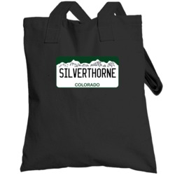 Silverthorne Colorado Custom City License Plate Customizable Totebag