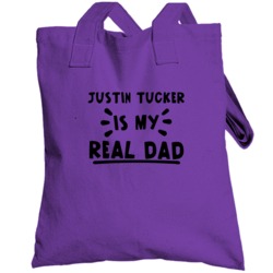 Justin Tucker Is My Real Dad Funny Football Baltimore Fan Totebag