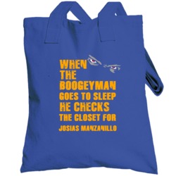 Josias Manzanillo New York Brooklyn Baseball Sports Boogeyman Totebag