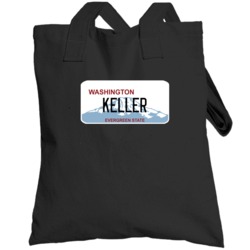 Keller Washington Custom Name License Plate Customizable Totebag
