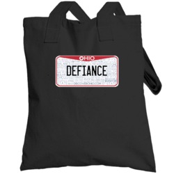 Defiance Ohio Custom City License Plate Customizable Totebag