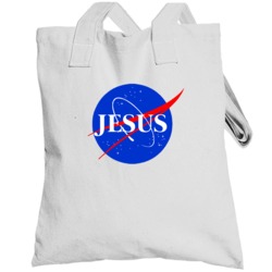 Jesus Custom Name Nasa Parody Customizable Totebag