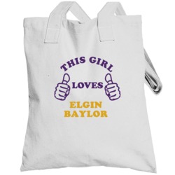 Elgin Baylor This Girl Loves Basketball Hockey Baseball Football Toteb