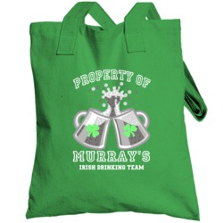 Murray Propery Of Murray's Irish Drinking Team St Patricks Day Totebag
