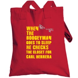 Carl Herrera Boogeyman Houston Basketball Texas Sports Totebag