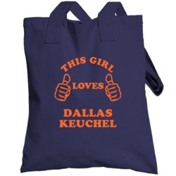 Dallas Keuchel This Girl Loves Houston Baseball Sports Texas Totebag