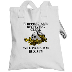 Pirate Shipping And Receiving Clerk Work For Booty Occupation Totebag