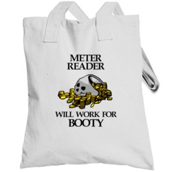 Pirate Meter Reader Work For Booty Occupation Totebag