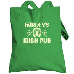 Hurley Irish Pub St Patricks Day Party Beer Drinking Totebag