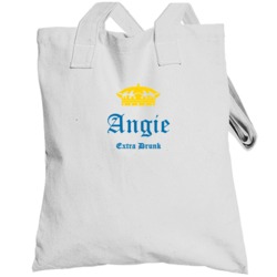 Extra Drunk Funny Custom Name Drinking Party Totebag