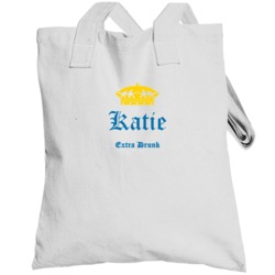 Extra Drunk Funny Custom Name Drinking Party Totebag