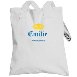 Extra Drunk Funny Custom Name Drinking Party Totebag