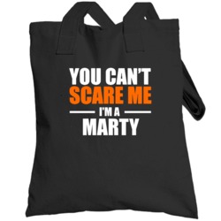 You Cant Scare Me Im A Last Name Customizable Totebag
