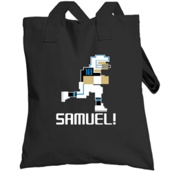 Curtis Samuel # 10 Tecmo Bowl Carolina Football Athlete Fan Totebag
