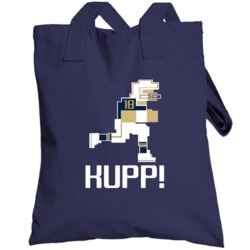 Cooper Kupp # 18 Tecmo Bowl Los Angeles R Football Athlete Fan Totebag
