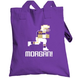David Morgan # 89 Tecmo Bowl Minnesota Football Athlete Fan Totebag