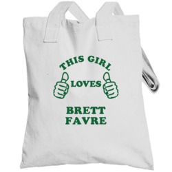 Brett Favre New York Buffalo Sports Football This Girl Loves Totebag