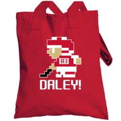 Trevor Daley # 83 Tecmo Detroit Hockey Athlete Fan Totebag