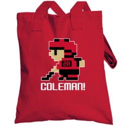 Blake Coleman # 20 Tecmo New Jersey Hockey Athlete Fan Totebag