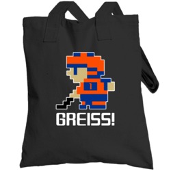 Thomas Greiss # 1 Tecmo New York I Hockey Athlete Fan Totebag