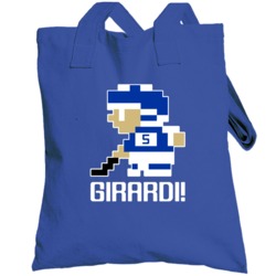 Dan Girardi # 5 Tecmo Tampa Bay Hockey Athlete Fan Totebag