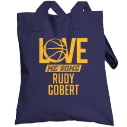 Love Me Some Rudy Gobert Utah Basketball Totebag