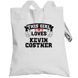 This Girl Loves Kevin Costner Funny Fan Totebag