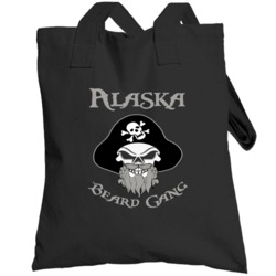 Alaska Beard City Hometown Pride Pirate Skeleton Totebag