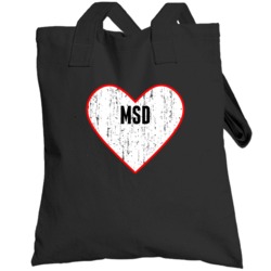 Usa Distressed Heart Totebag