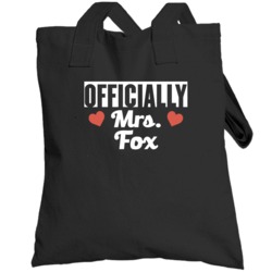 Officially Mrs Fox Just Married Wife Funny Totebag