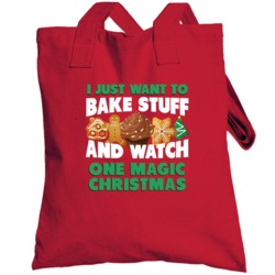 Bake And Watch One Magic Christmas Holiday Movie Fan Totebag