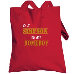 O J Simpson Homeboy Basketball Hockey Baseball Football Totebag