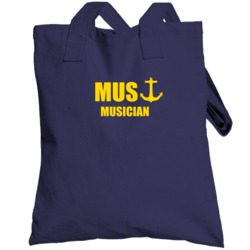 Musician Mus Us Navy Totebag