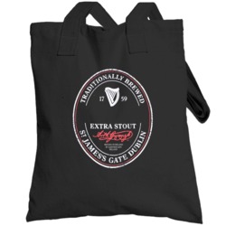 Irish Beer Label St Patricks Day Guinness Parody Grunge Totebag